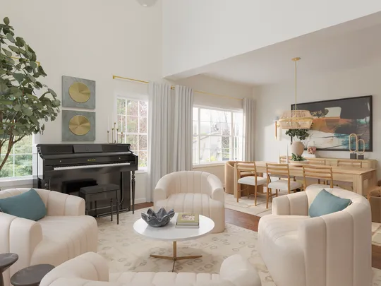 Living Room · Organic Modern designed by Tracy
