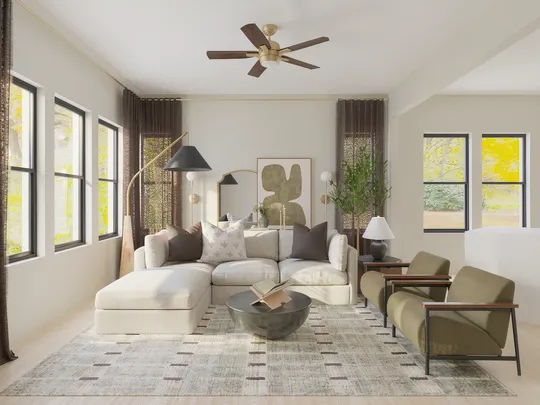 Living Room · Organic Modern designed by Spencer