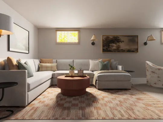 Living Room · Warm Transitional designed by Sofia