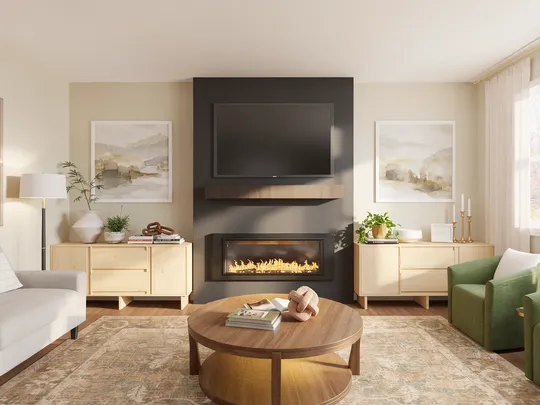 Living Room · Contemporary designed by Nicole