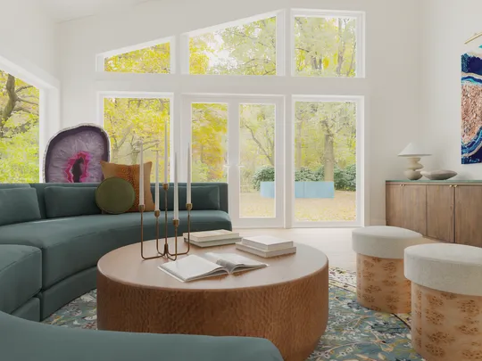 Living Room · Contemporary designed by Camila