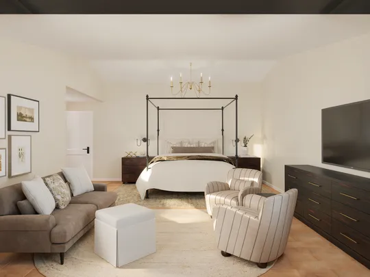 Bedroom · Warm Transitional designed by Marisa