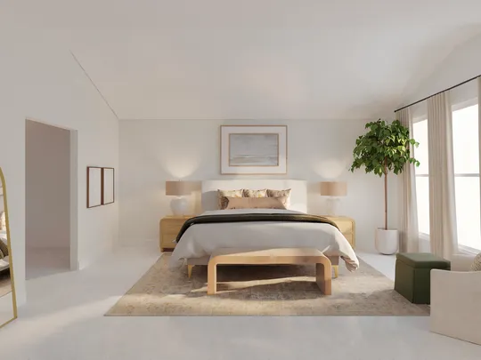 Bedroom · Warm Transitional designed by Marisa