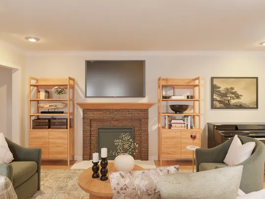 Living Room · Transitional designed by Marcela