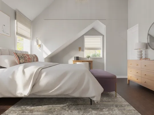 Bedroom · Warm Transitional designed by Philippa