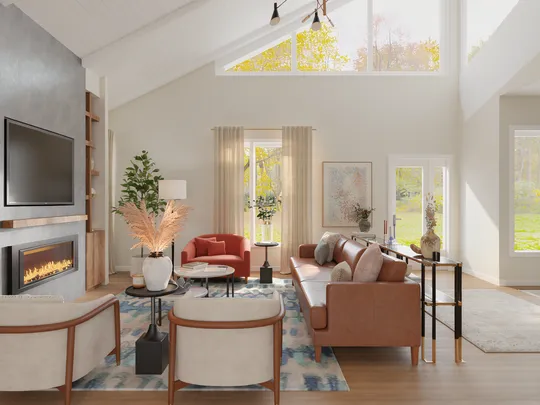 Living Room · Inspired Modern designed by Wan