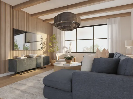 Living Room · Contemporary designed by Danie