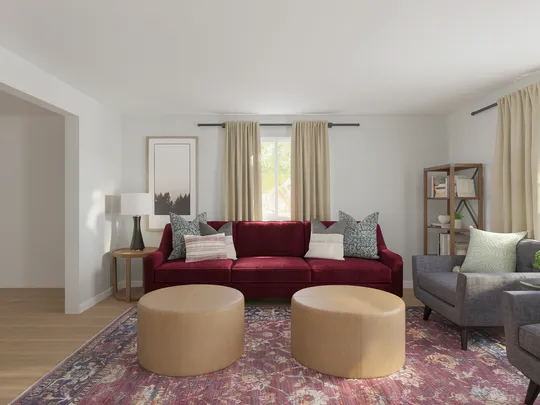 Living Room · Inspired Modern designed by Rachel