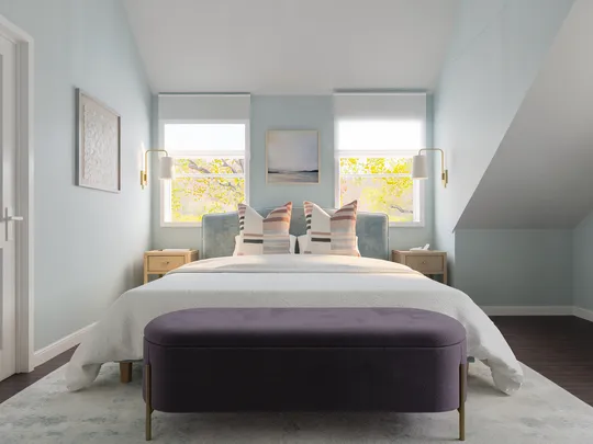 Bedroom · Warm Transitional designed by Philippa
