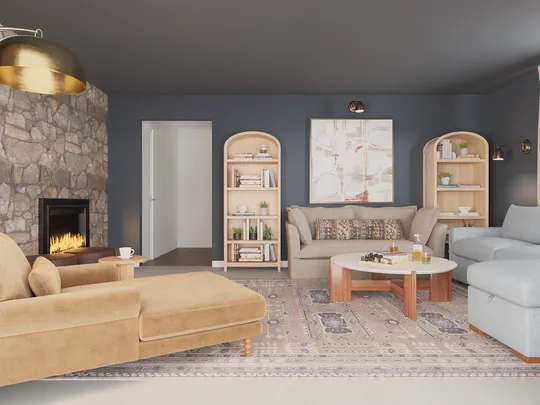 Living Room · Contemporary designed by Jacqueline