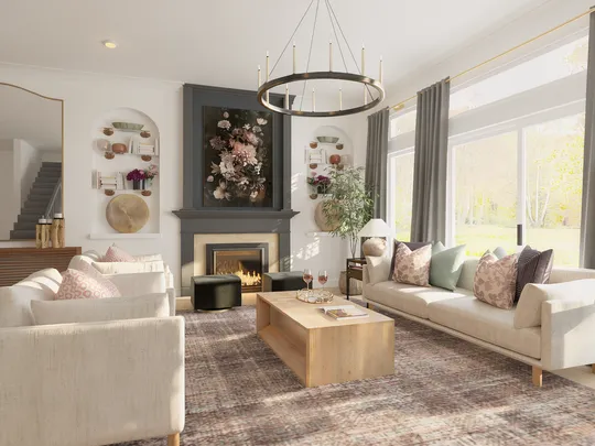 Living Room · Contemporary designed by Jamie