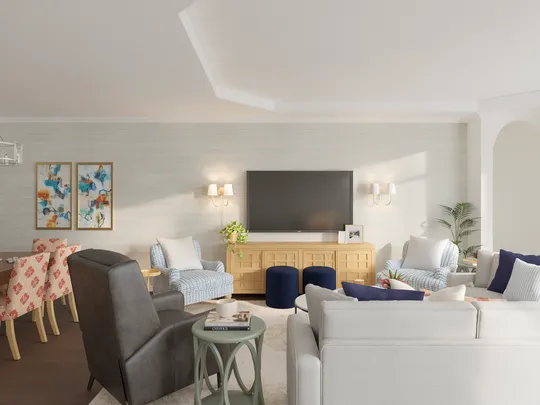 Living Room · Contemporary designed by Nicole
