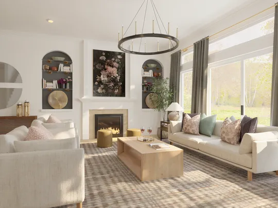 Living Room · Contemporary designed by Jamie
