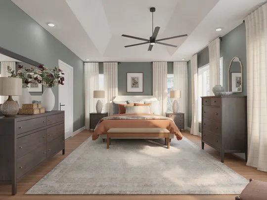 Bedroom · Organic Modern designed by Candice
