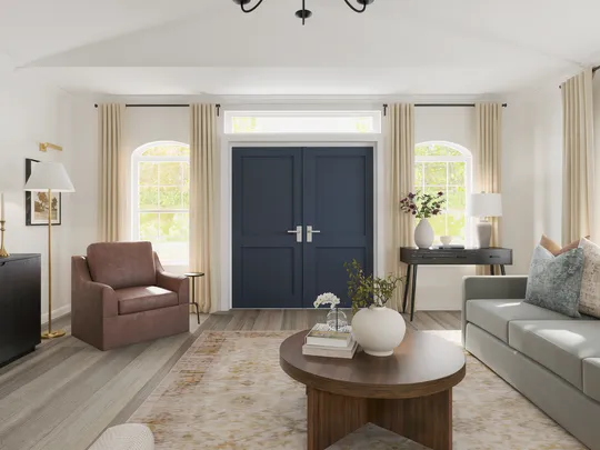 Living Room · Transitional designed by Andrea