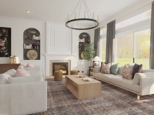 Living Room · Contemporary designed by Jamie