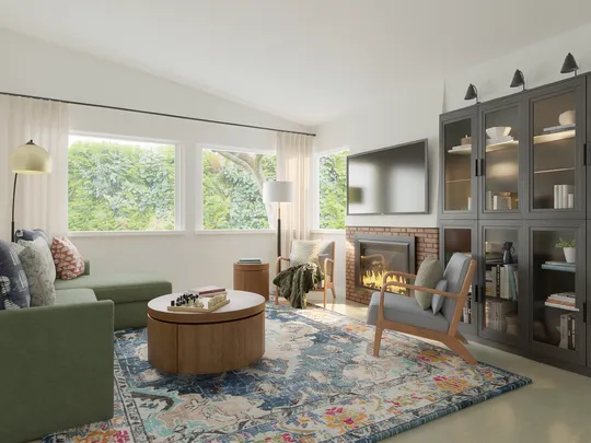 Living Room · Contemporary designed by Lisa