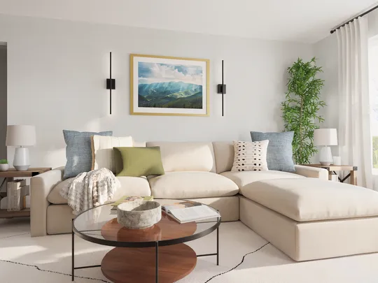 Living Room · Contemporary designed by Nicole