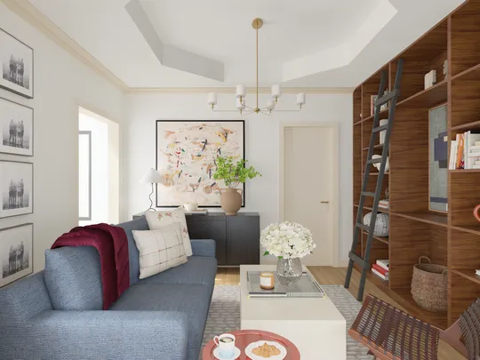 Reading Room · Transitional designed by Florencia