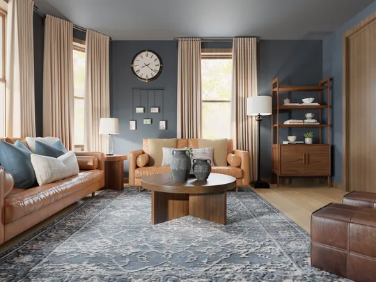 Living Room · Warm Transitional designed by Nicole