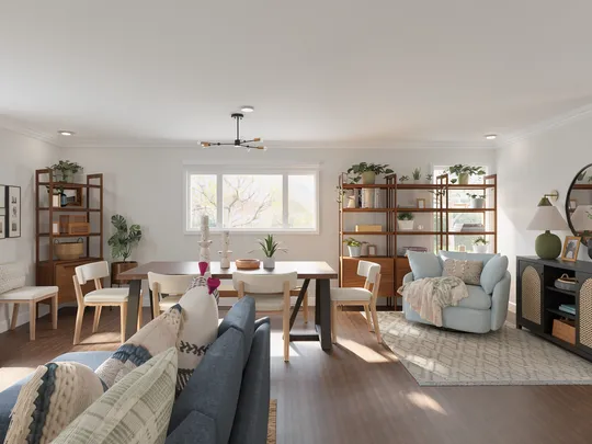 Dining Room · Warm Transitional designed by Candice