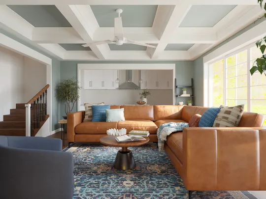 Living Room · Midcentury Modern designed by Candida