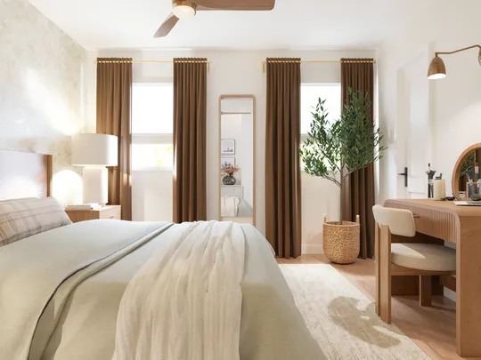 Bedroom · Warm Transitional designed by Paola