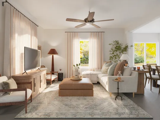 Living Room · Transitional designed by Martha