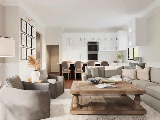 Living Room · Farmhouse designed by Jacqueline