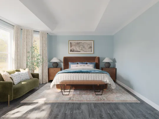 Bedroom · Warm Transitional designed by Marisa