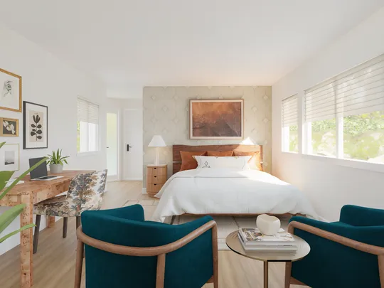 Bedroom · Midcentury Modern designed by Marisa