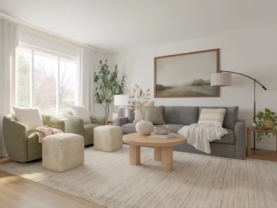 Living Room · Transitional designed by Nicole