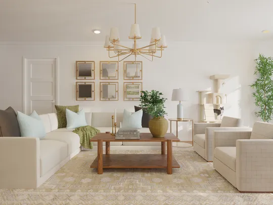 Living Room · Traditional designed by Ceci