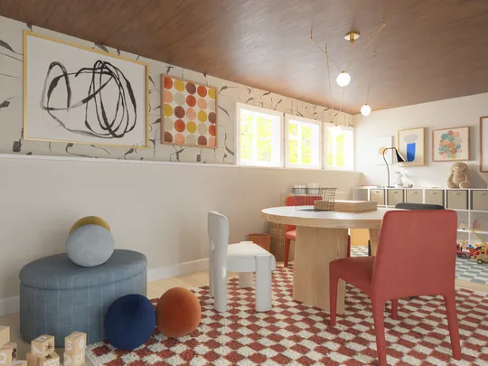 Playroom · Contemporary designed by Yarin