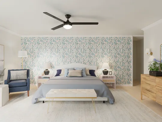 Bedroom · Midcentury Scandi designed by Natalia