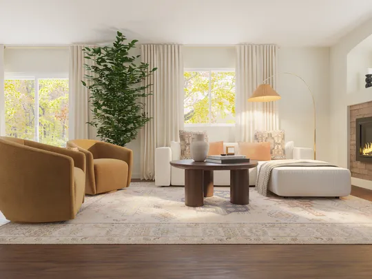 Living Room · Contemporary designed by Camila