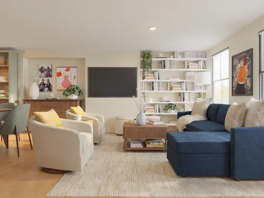 Living Room · Contemporary designed by Sofia