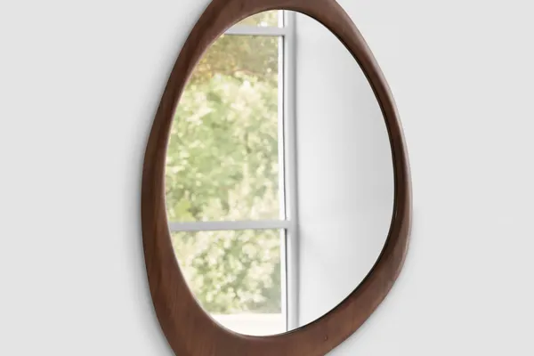 Mirai Wood Mirror, Brown