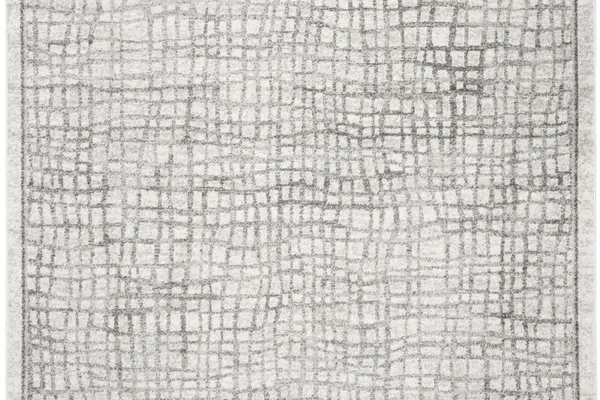 Arlo Home Woven Rug – Ivory/Silver, 8×10