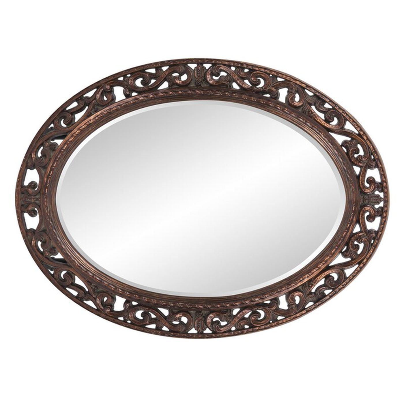 Oval Antique Bronze Wall Mirror Wayfair