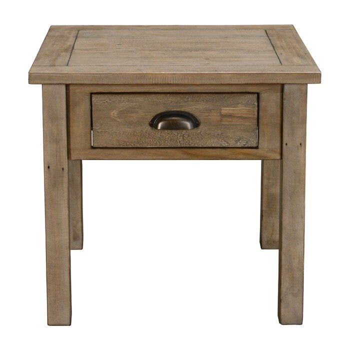 Emsworth Driftwood End Table Wayfair