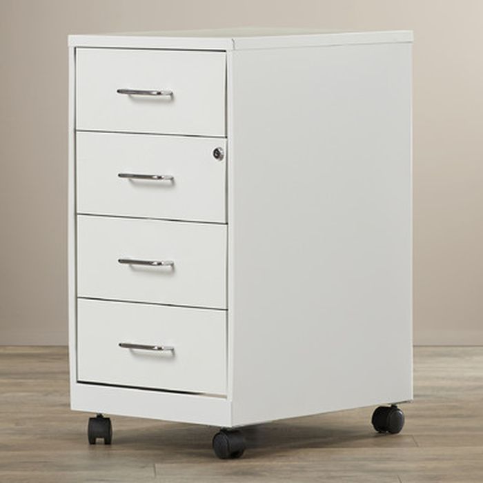 Bottorff 4 Drawer Mobile Vertical Filing Cabinet Allmodern