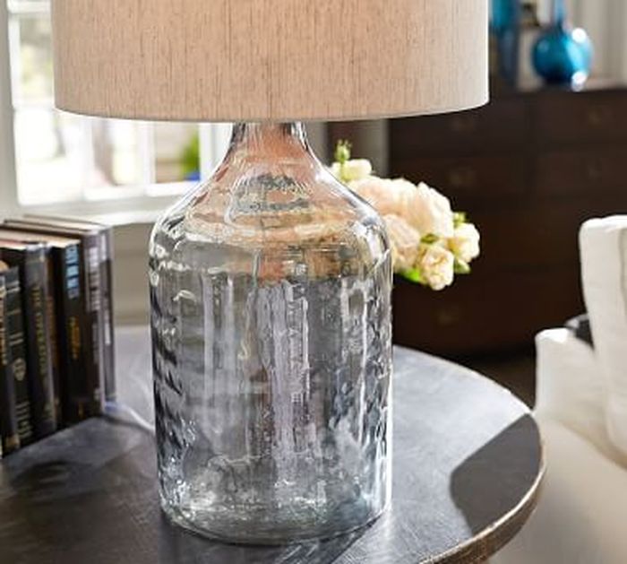 glass jug table lamp