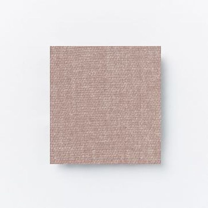 Sebastian Chair Poly Distressed Velvet Light Pink Pecan West Elm