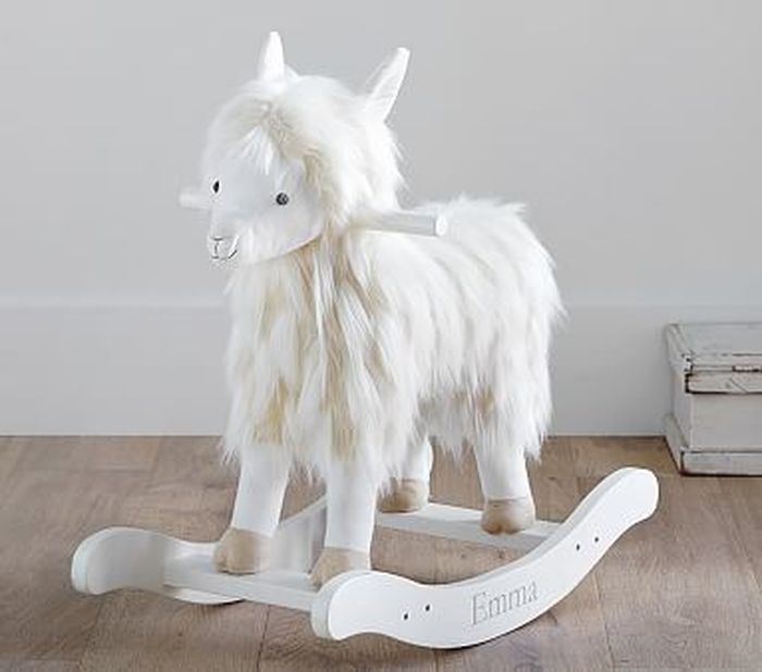 pottery barn animal rocker