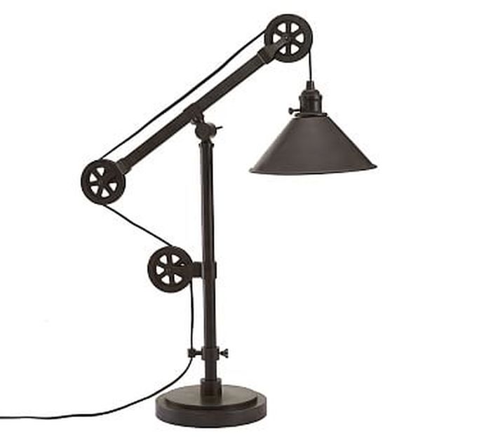 pulley table lamp