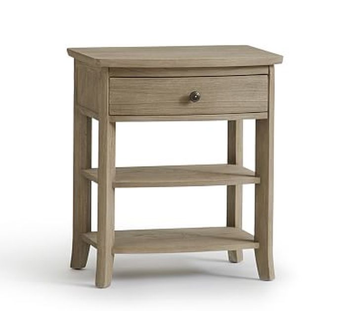 Chloe Nightstand Ash Gray Pottery Barn