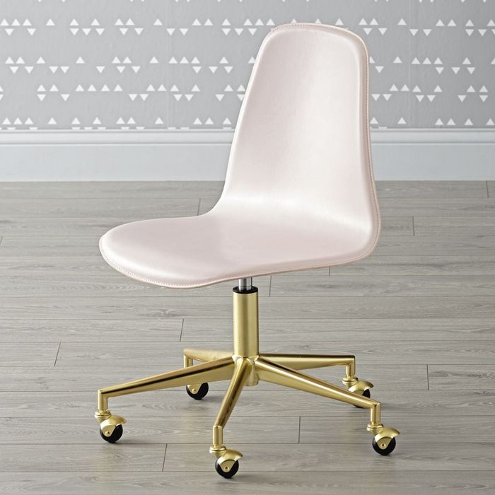 kids pink desk chair