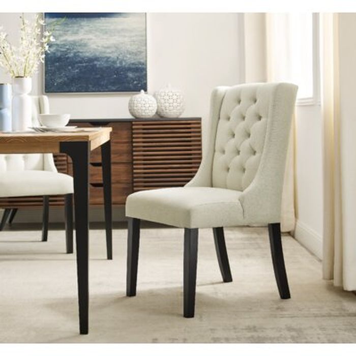 Arnoldine Tufted Linen Upholstered Parsons Chair Wayfair