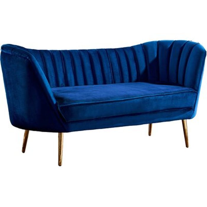 Koger Velvet Chesterfield 65 Round Arm Loveseat Wayfair